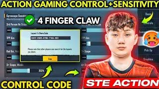 (2022) STE ACTION New 2.1 Sensitivity & Ste Action Control Code Pubg | Ste Action new sensitivity