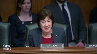 WATCH: Sen. Susan Collins questions RFK Jr. in confirmation hearing