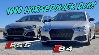 Tuned Audi S4 & RS5 Exhaust and Turbo Sounds Galore! Stage 2 vs Stage 1+ Hill Climb & Canyon Descent