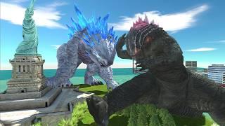 Godzilla vs. Shimo - The Ocean Battle! - Animal Revolt Battle Simulator