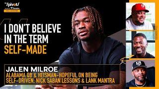 Jalen Milroe Alabama QB1, Heisman Hopeful, College Football, Nick Saban, LANK | The Pivot