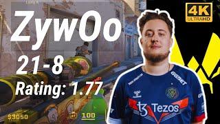 Vitality ZywOo (21-8) vs SAW (DUST2) | IEM Cologne 2024 #cs2 #pov