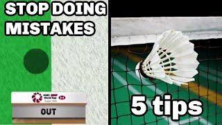 5 TIPS - STOP doing MISTAKES in BADMINTON