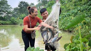 Cooking with my husband, fishing, harvesting cucumbers, fun dinners