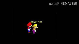 Mario punches wario