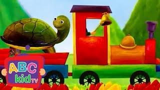 The Animal Train Song | T is for Turtle | ABC Kid TV Nursery Rhymes & Kids Songs