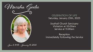 Join us for Marsha Gootee's Celebration of Life