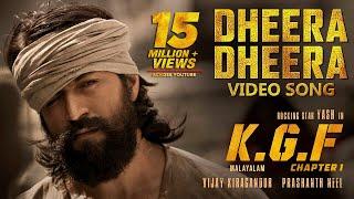 Dheera Dheera Full Video Song | KGF Malayalam Movie | Yash | Prashanth Neel | Hombale Films