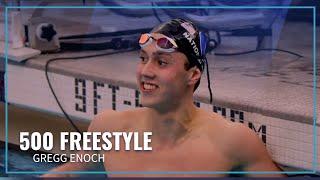 Gregg Enoch Gets Personal Best in 500 Freestyle | 2023 Speedo Winter Juniors East