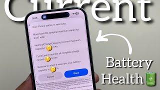 Battery Health| Status | iPhone 15| Charge Cycle| Dropped or Same?