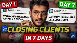 I Challenge Myself To Close a Client as a Complete Beginner in One Week | Indian SMMA Clients |