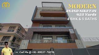 IS THIS THE BEST HOUSE IN SOUTH DELHI | 425 Yards 4 BHK LUXURY BUILDER FLOOR IN ANAND NIKETAN #URE