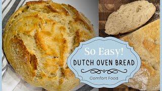 Homemade Dutch Oven Bread! No Knead! Easiest Bread EVER!!