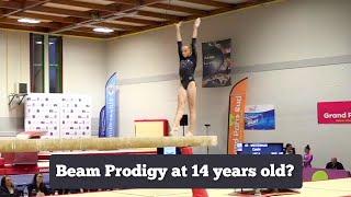 Elena Colas  - GOLD  13,733 Beam Final at 14 years old  - Tournoi de Combs la Ville 2024