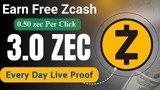 Earn Free Zcash Coin | 0.50 ZEC Per Click | Live Proof By Abid STV