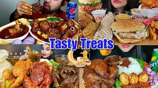 Mukbangers Vs Delicious Foods Ever Mukbang Compilation Video by Hungry Tingles 