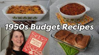 1950s BUDGET RECIPES ️ Easy Low Cost Dinner Ideas!