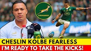 CHESLIN KOLBE ON KICKING RESPONSIBILITY: “I’M READY! | SPRINGBOKS NEWS