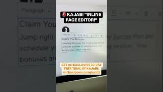 Kajabi's New Inline Text Editor Will Change How You Build Your Website FOREVER!