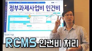 [RCMS사용법2] 정부과제 사업비, 인건비 처리하는 법