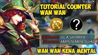 GIMANA GAK KENA MENTAL SI WANWAN ? KALAU DAMAGE MIYA FULL ITEM ATTACK SPEED SEPARAH INI - MLBB