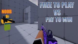 "Free to Play VS Pay to Win in Roblox Rivals!"