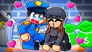COP And ROBBER FORBIDDEN LOVE In Roblox SNAPCHAT!