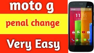 How to change replace smart phone mobile moto g display panel unit LCD & touch Tutorial#2 Owais khan