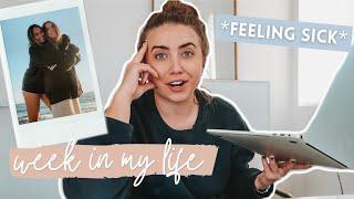 struggling... feeling sick, beach days + a chatty vlog | morgan yates vlogs