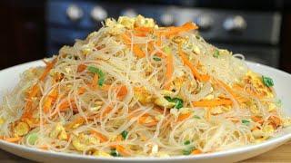 Stir Fried Rice Noodles with Eggs (鸡蛋炒米粉)