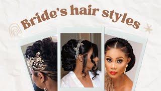 100 Creative bridal hairstyles/Trendy hairstyles for brides.