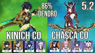 Kinich C0 86% Dendro & Chasca C0 Chain Breaker R5 Spiral Abyss Floor 12 Genshin Impact