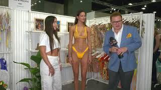 Bikini model Quinn shows off last bikini outfit by Designer Wild & Pacific at Cabana Show in Miami