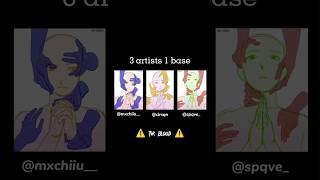 3 artists 1 base collab #digitalart #artist #art #viral #new #collab #shorts #youtubeshorts