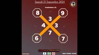 𝐋𝐀 𝐂𝐑𝐎𝐈𝐗 𝐃𝐔 𝐉𝐎𝐔𝐑 𝐄𝐓 𝐋𝐄 𝐁𝐀𝐍𝐊𝐀 𝐃𝐔 𝐉𝐎𝐔𝐑 ©Loto Africa Officiel (LAO) 󱢏 : Samedi 21 Septembre 2024.