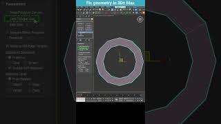 Fixing Geometry with Turn To Poly in 3Ds Max #shorts  #3dsmax #modeling