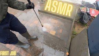 ASMR Driveway Cleaning: First Job at Mate's Mum's House