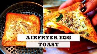 How to make egg toast in Air fryer | Air fryer Egg Toast | Air fryer recipes