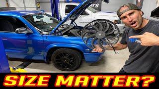 DOES SIZE MATTER? | ELECTRIC FAN TOO SMALL | DODGE TRUCK FAN CONVERSION