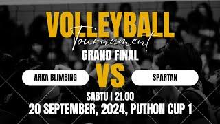  LIVE STREAMING VOLLEYBALL TURNAMEN PVC CUP 1 SPARTAN VS ARKA PUTRA BLIMBING GRAND FINAL #LIVE