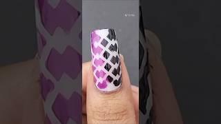 Stenciler sticker double shade nails  art design #trending #nailart #viral#shorts