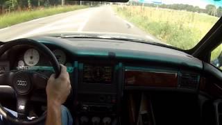 Audi S2 700Hp dogbox first drive on street.