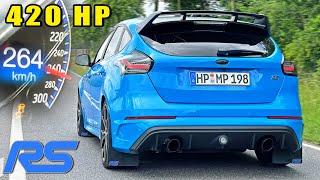 FORD FOCUS RS MK3 has 420HP & NO-LIFT-SHIFT! // 0-100 100-200 & POV