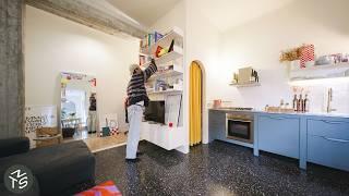 Graphic Designers' Retro-Modern Compact Apartment, Milan 60sqm/645sqft