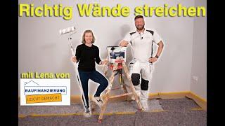 Wände richtig streichen ‍