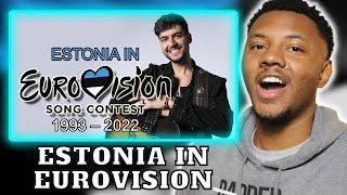 AMERICAN REACTS TO Estonia in Eurovision Song Contest 1993-2022