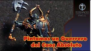 How to paint the black armor of a chaos warrior