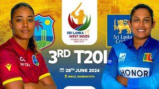  LIVE | 3rd T20 - West Indies Women's Tour of Sri Lanka 2024