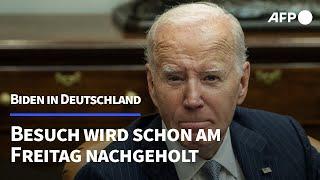 Biden kommt am Freitag nach Deutschland | AFP