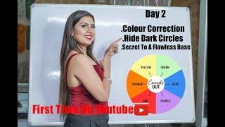 Free Professional Makeup Course Day 2 | How to Hide Dark Circles,Pimples | Makeup for Beginners |